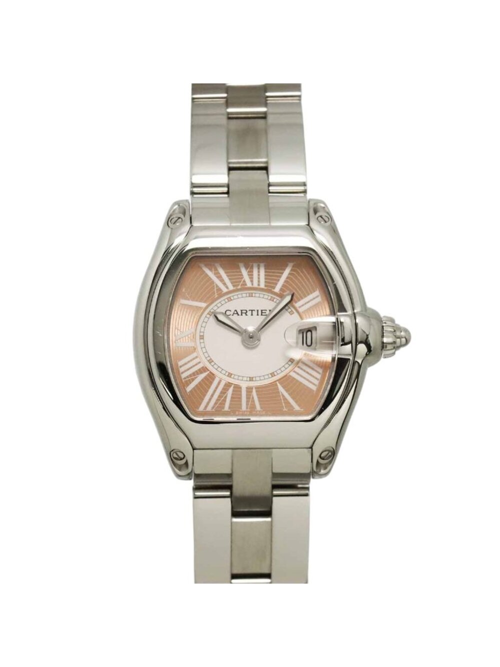 Cartier Roadster SM Watch Date Pink Quartz